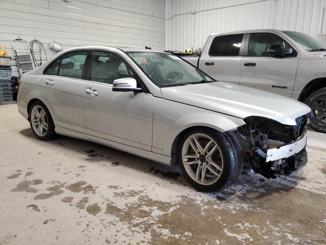 WDDGF8AB0DR280571 - 2013 MERCEDES-BENZ C 300 4MATIC SILVER photo 4