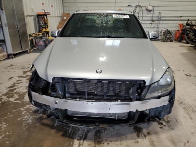 WDDGF8AB0DR280571 - 2013 MERCEDES-BENZ C 300 4MATIC SILVER photo 5