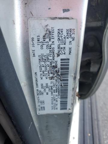 JT3GN86R9Y0145722 - 2000 TOYOTA 4RUNNER SR5 BROWN photo 12