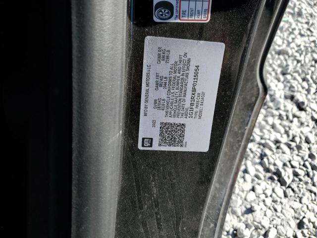 1G1FB1RX8P0115054 - 2023 CHEVROLET CAMARO LS შავი ფოტო 12