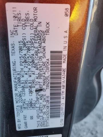 5TFTX4CN3CX012016 - 2012 TOYOTA TACOMA ACCESS CAB 灰色 照片 12