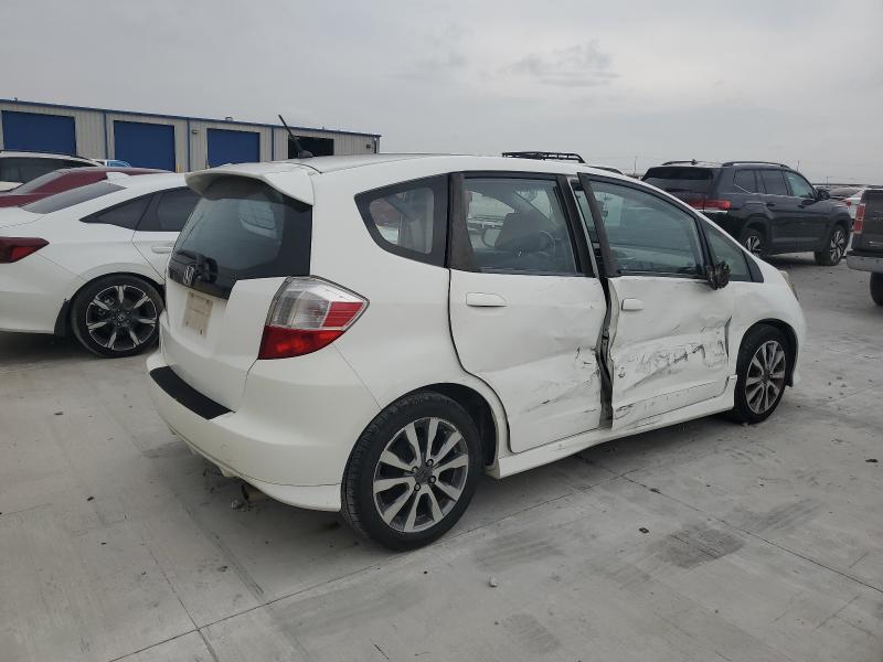 JHMGE8H57DC016357 - 2013 HONDA FIT SPORT WHITE photo 3