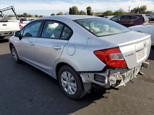 19XFB2F53CE327250 - 2012 HONDA CIVIC LX SILVER photo 2