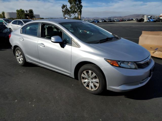 19XFB2F53CE327250 - 2012 HONDA CIVIC LX SILVER photo 4