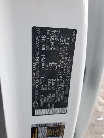5NMP2DGL1SH074403 - 2025 HYUNDAI SANTA FE SEL WHITE photo 13