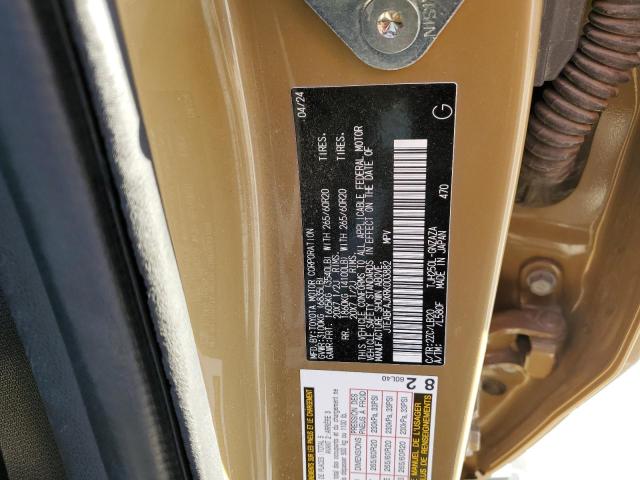 JTEABFAJXRK003882 - 2024 TOYOTA LAND CRUIS BASE Złoty zdjęcie 13