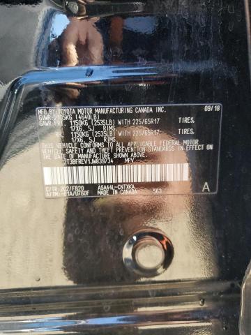 2T3BFREV1JW839734 - 2018 TOYOTA RAV4 LE შავი ფოტო 13