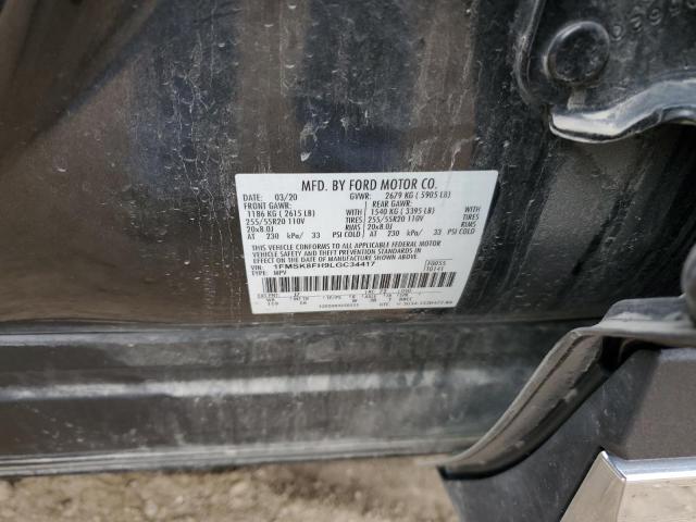 1FMSK8FH9LGC34417 - 2020 FORD EXPLORER LIMITED GRAY photo 13