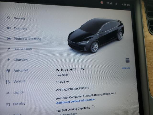 5YJXCDE22KF180271 - 2019 TESLA MODEL X Սև լուսանկար 9