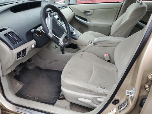 JTDKN3DU7B0312344 - 2011 TOYOTA PRIUS GOLD photo 7