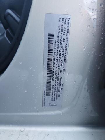 3VWDX7AJ8CM305807 - 2012 VOLKSWAGEN JETTA SE SILVER photo 12