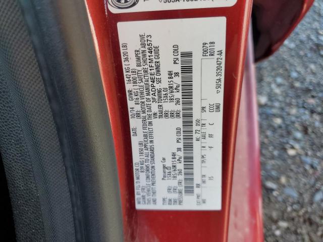 3FADP4EE1FM146573 - 2015 FORD FIESTA SE 红色 照片 12