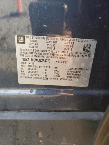 3GKALMEV4JL264273 - 2018 GMC TERRAIN SLE Niebieski zdjęcie 12