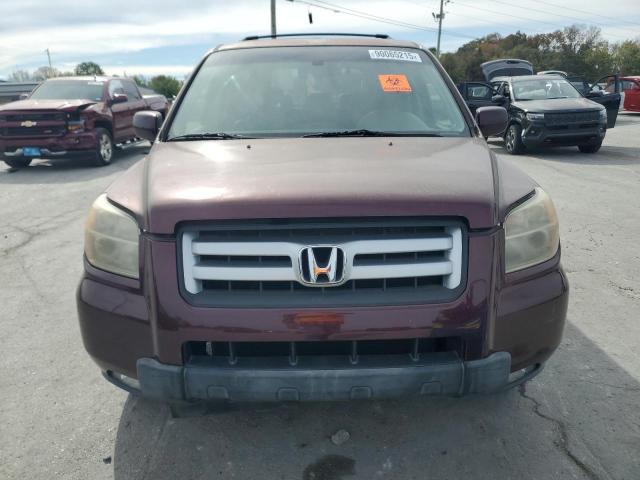 2HKYF18697H532313 - 2007 HONDA PILOT EXL MAROON photo 5