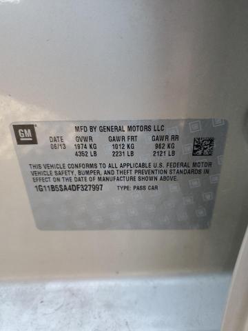 1G11B5SA4DF327997 - 2013 CHEVROLET MALIBU LS بيج صورة 12