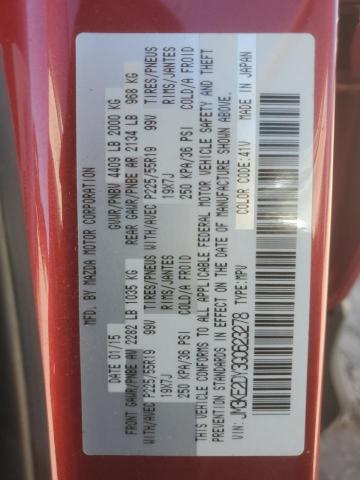 JM3KE2DY3G0623278 - 2016 MAZDA CX-5 GT წითელი ფოტო 12