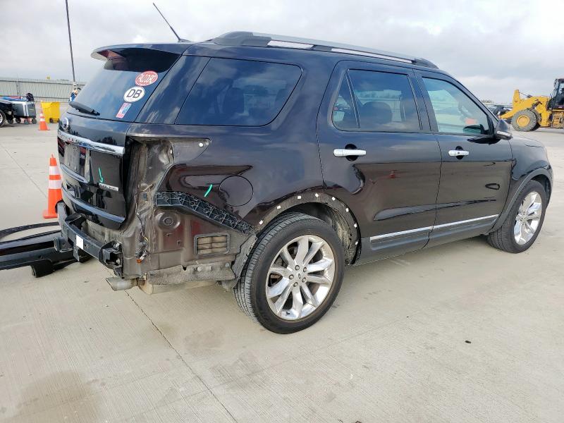 1FM5K7F89DGC79589 - 2013 FORD EXPLORER LIMITED BROWN photo 3