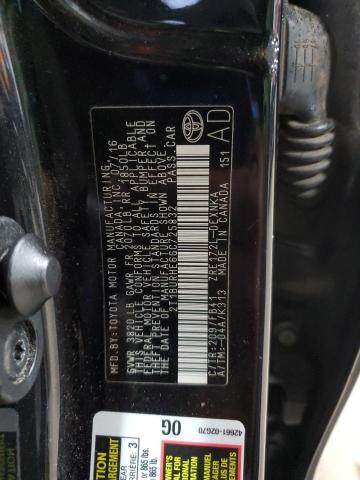 2T1BURHE6GC725832 - 2016 TOYOTA COROLLA L BLACK photo 12