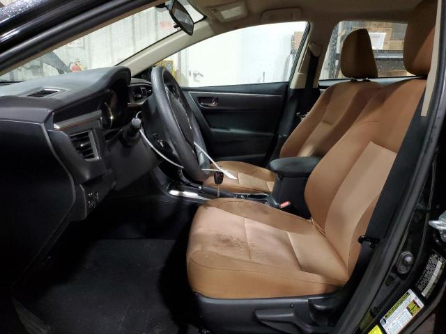 2T1BURHE6GC725832 - 2016 TOYOTA COROLLA L BLACK photo 7