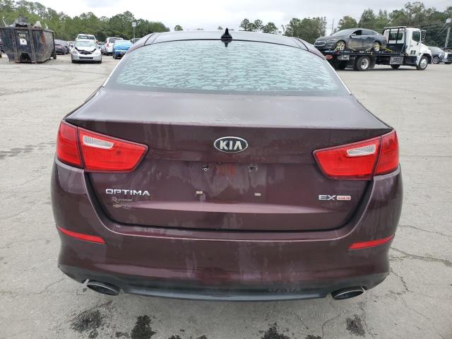 5XXGN4A71FG482858 - 2015 KIA OPTIMA EX MAROON photo 6