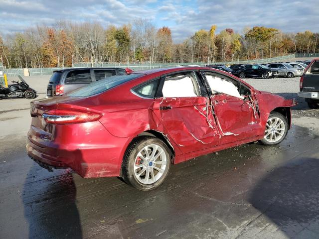 3FA6P0LU7KR205036 - 2019 FORD FUSION SE BURGUNDY photo 3