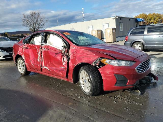 3FA6P0LU7KR205036 - 2019 FORD FUSION SE BURGUNDY photo 4