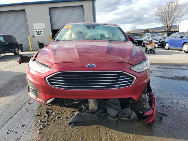 3FA6P0LU7KR205036 - 2019 FORD FUSION SE BURGUNDY photo 5