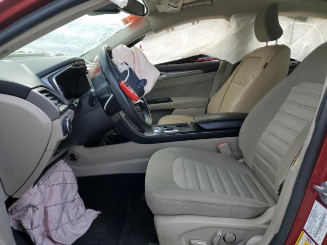 3FA6P0LU7KR205036 - 2019 FORD FUSION SE BURGUNDY photo 7
