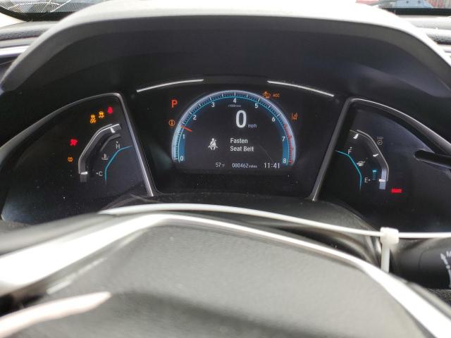 JHMFC1F31KX000364 - 2019 HONDA CIVIC EX BLUE photo 9