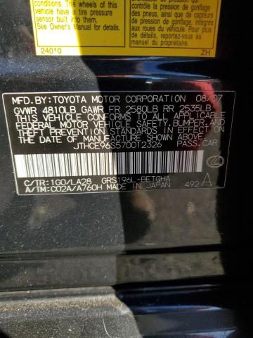 JTHCE96S570012326 - 2005 LEXUS GS 350 灰色 照片 12