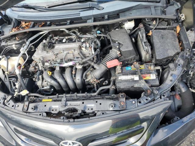 2T1BU4EE7CC828159 - 2012 TOYOTA COROLLA BASE BLACK photo 11