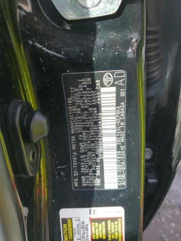 2T1BU4EE7CC828159 - 2012 TOYOTA COROLLA BASE BLACK photo 12