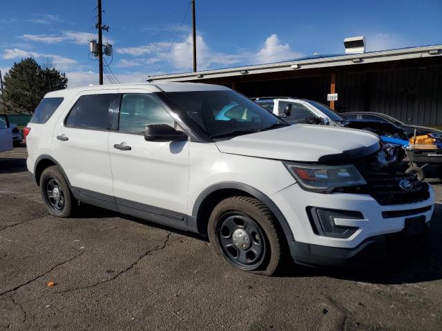 1FM5K8AR2HGA13410 - 2017 FORD EXPLORER POLICE INTERCEPTOR Biały zdjęcie 4