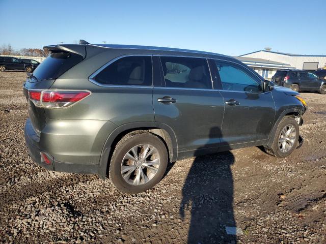 5TDJKRFH0FS219210 - 2015 TOYOTA HIGHLANDER XLE მწვანე ფოტო 3