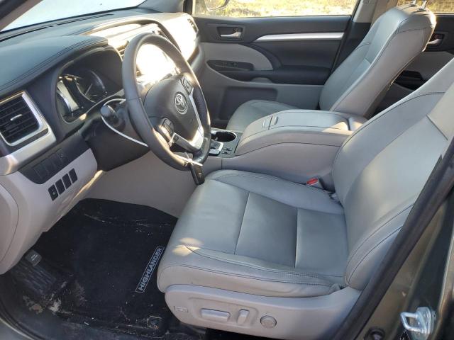 5TDJKRFH0FS219210 - 2015 TOYOTA HIGHLANDER XLE მწვანე ფოტო 7