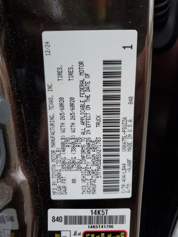 5TFMA5DB5SX271783 - 2025 TOYOTA TUNDRA CREWMAX PLATINUM Braun Foto 12