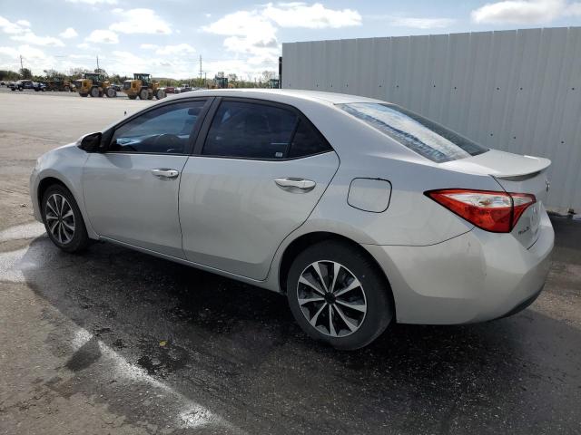 2T1BURHE4FC302892 - 2015 TOYOTA COROLLA L SILVER photo 2