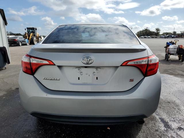 2T1BURHE4FC302892 - 2015 TOYOTA COROLLA L SILVER photo 6