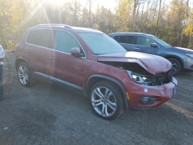 WVGBV7AX9CW006181 - 2012 VOLKSWAGEN TIGUAN S RED photo 4