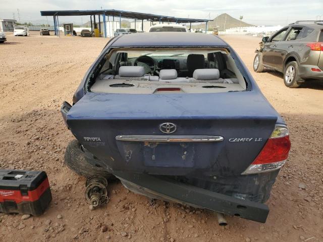 4T1BE32KX6U154352 - 2006 TOYOTA CAMRY LE BLUE photo 6
