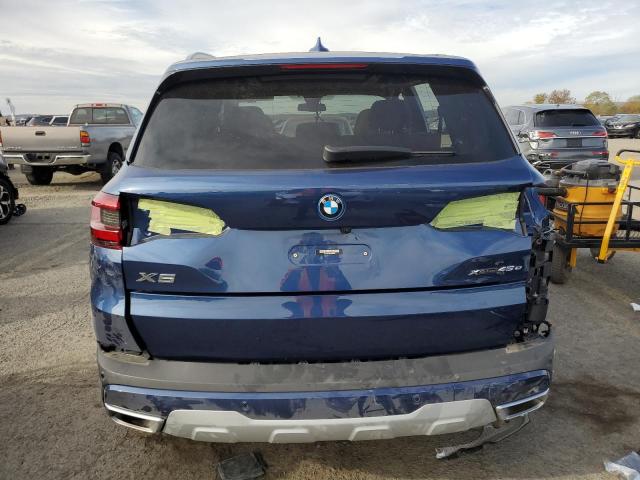 5UXTA6C08P9P86580 - 2023 BMW X5 XDRIVE45E BLUE photo 6