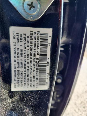 19XFB2F88FE050318 - 2015 HONDA CIVIC EX BLACK photo 13