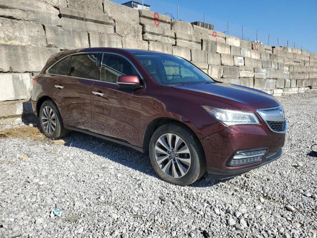 5FRYD4H41EB035871 - 2014 ACURA MDX TECHNOLOGY 栗色 照片 4