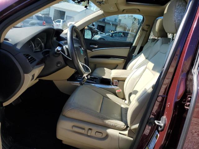 5FRYD4H41EB035871 - 2014 ACURA MDX TECHNOLOGY 栗色 照片 7