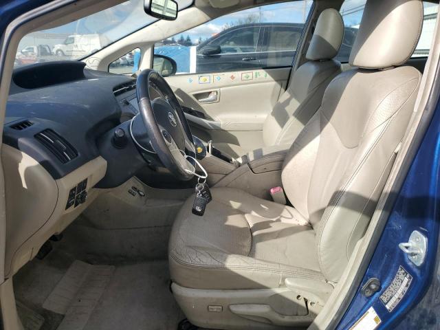 JTDKN3DU3A0020222 - 2010 TOYOTA PRIUS BLUE photo 7