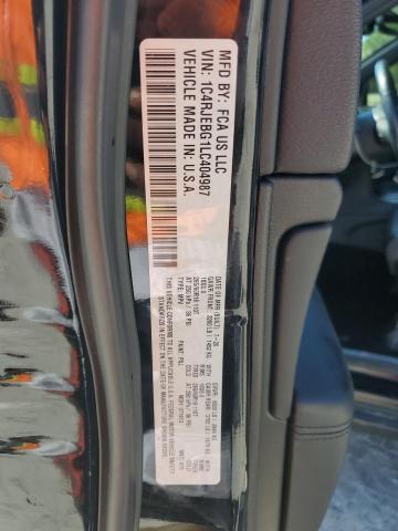 1C4RJEBG1LC404987 - 2020 JEEP GRAND CHER LIMITED BLACK photo 13