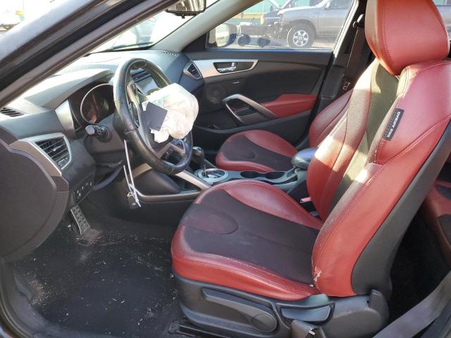 KMHTC6AD1CU078191 - 2012 HYUNDAI VELOSTER BLACK photo 7