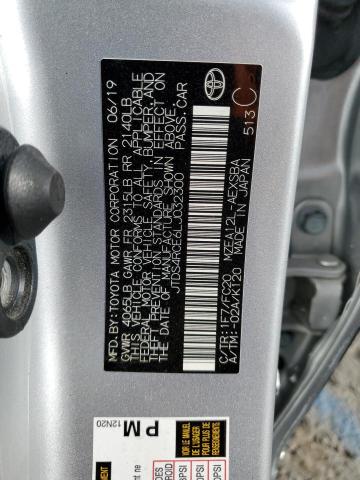 JTDS4RCE6LJ032300 - 2020 TOYOTA COROLLA SE SILVER photo 13