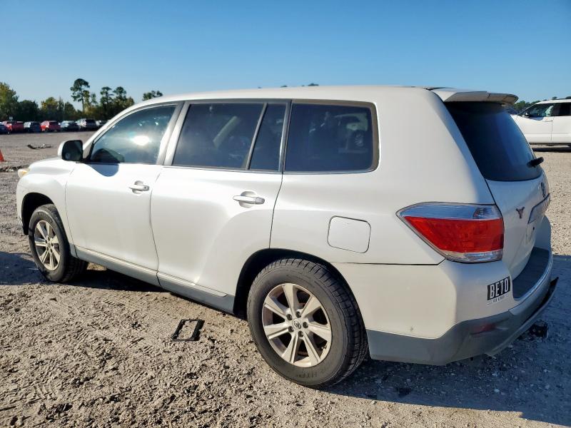 5TDZK3EH7DS121256 - 2013 TOYOTA HIGHLANDER BASE Білий фото 2