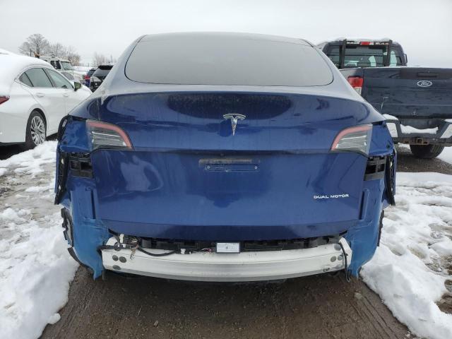 7SAYGDEE9NF549749 - 2022 TESLA MODEL Y 蓝色 照片 6